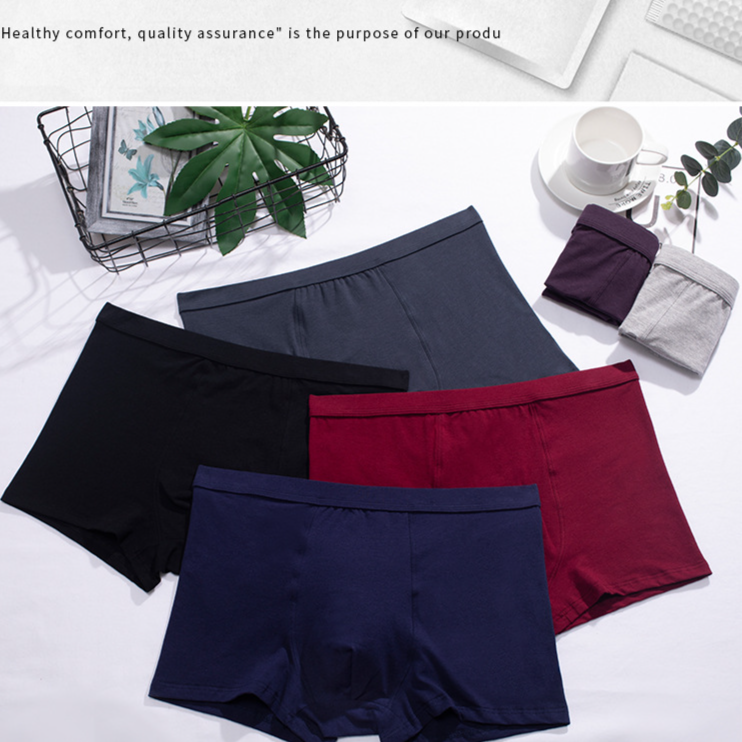 Men's Underwear Boxer Briefs Loose Breathable Plus Size Fat Men High Waist Boxer Briefs For The Elderly_voghion.com
