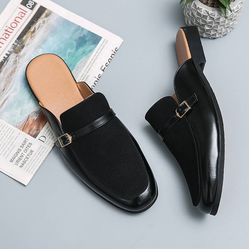 Herren Business Halbschuhe aus Leder im britischen Stil_voghion.com