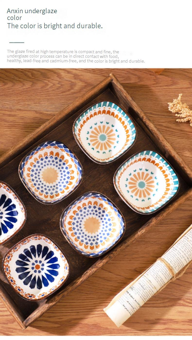 Set de 6 boluri ceramice pentru condimente, feluri mici de mâncare pentru sos de soia, 2,5 inch, potrivite pentru cuptorul cu microunde, pentru mașina de spălat vase, pentru găluște de sushi, oală fierbinte, stil minimalist_voghion.com