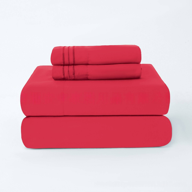 3/4PCs Polyester Bedding Set – Wrinkle-Resistant, Hypoallergenic, Soft & Breathable (Twin/Full/Queen/King, Multiple Colors & Patterns)_voghion.com