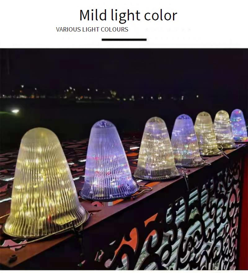 Lanterna Solar Diamond Star - Luz LED de Fada à Prova D'água IP55 para Exterior e Jardim (Branco Quente/Mudança de Cor com Certificação CE)_voghion.com