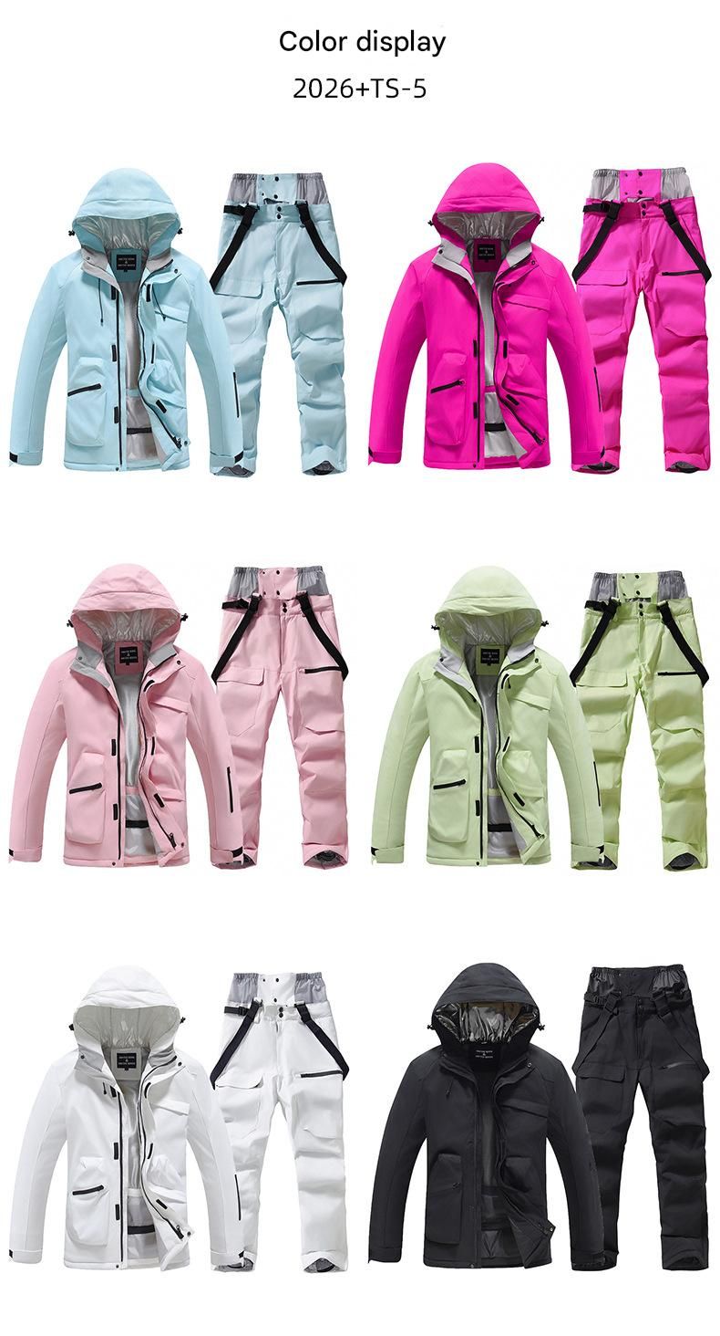 NOKO-Men's And Women's Ski Suit Sets For The Winter. Outdoor Windproof, Waterproof, And Warm Snowboard Jackets._voghion.com