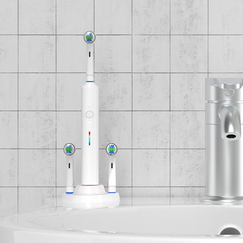 Compatible With Oral B Electric Toothbrush Replacement USB Charger Base, Inductive Charging Stand And Brush Heads Holder For 1000 2000 3000 4000 5000_voghion.com