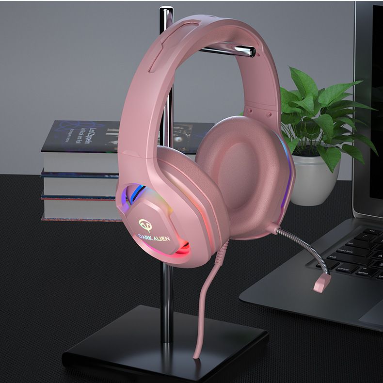 RGB E-sports Noise Reduction Headphones, Neck-hanging Karaoke 7.1 Chicken Headset, Wired Gaming Headset_voghion.com
