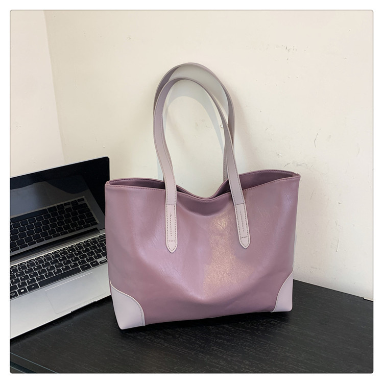 Retro-Handtasche aus weichem Leder mit großer Kapazität 2024 Frühjahr Neue vielseitige Ins Pendler-Schulter-Achsel-Einkaufstasche_voghion.com