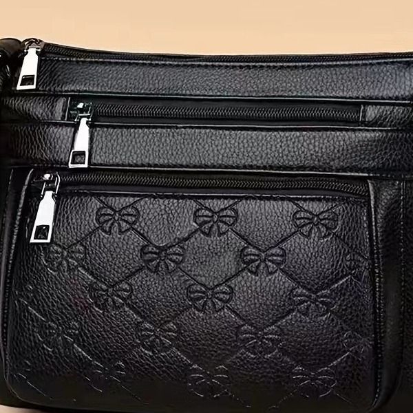 2024 Genuine Leather Texture Women's Mom PU Ladies Middle-aged And Elderly Single Shoulder Crossbody Mother-in-law Bag_voghion.com