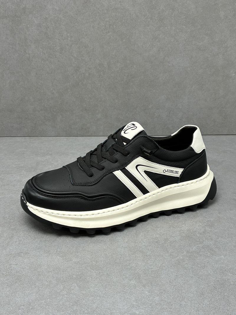 Sneakers bianche leggere, traspiranti, versatili, sportive, alla moda, da uomo, casual, in pelle, con suola spessa, Forrest Gump_voghion.com