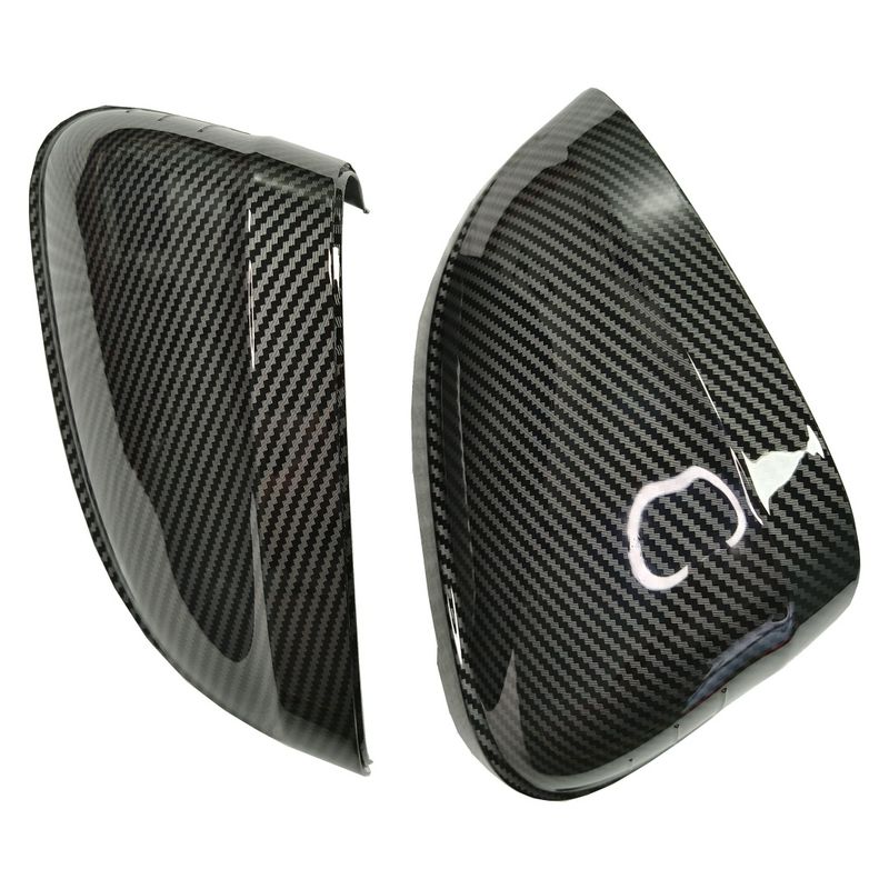 2 piezas Kibowear para tapas de espejos laterales de automóviles A4 A5 B9 (aspecto de carbono) 2017 2018 2019 2020 2021 S4 S5 RS5 allroad Quattro cubiertas de repuesto_voghion.com