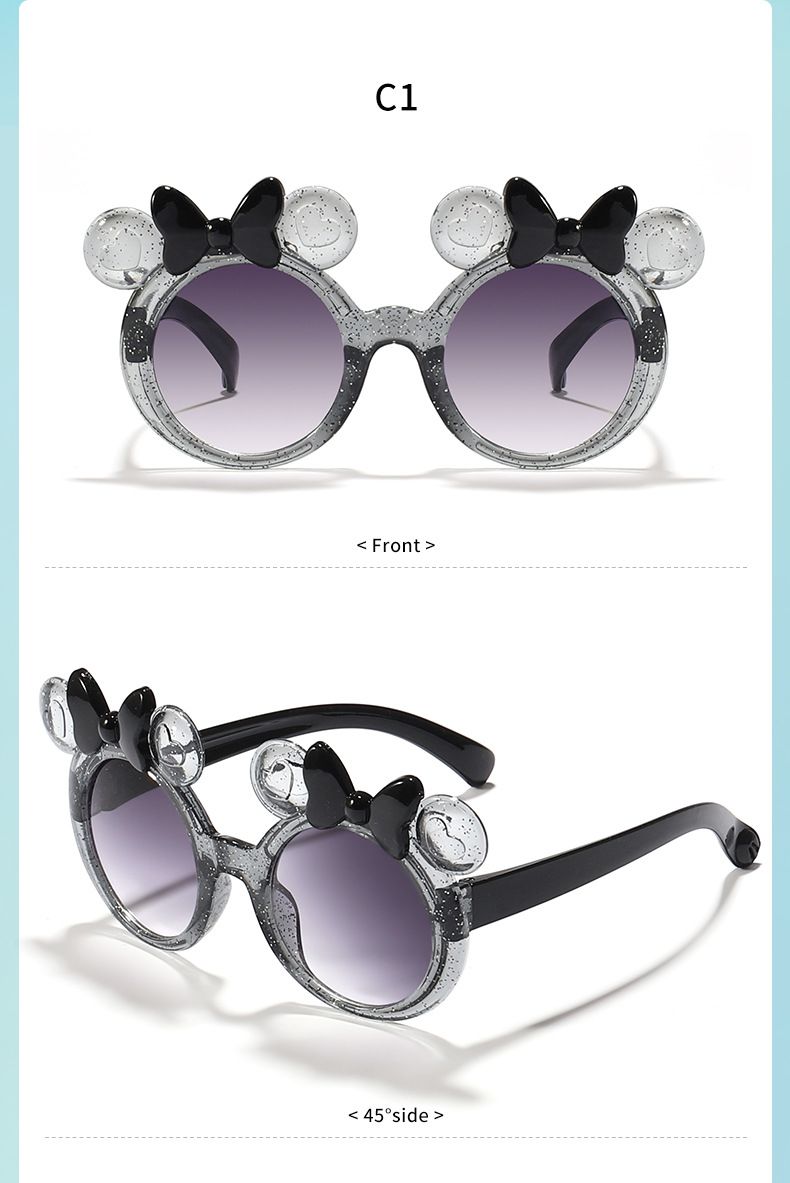 Γυαλιά ηλίου για παιδιά, μητέρες και παιδιά, σε σχήμα φιόγκου, σε χρώμα καραμέλας, για μωρά και κορίτσια, μοντέρνα, χαριτωμένα, κινούμενα σχέδια, γυαλιά ηλίου με κοίλο σχήμα για φωτογραφίες_voghion.com