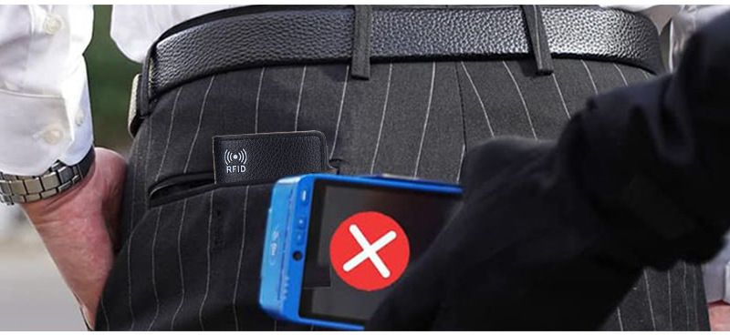 Baellerry New Ανδρική θήκη για κάρτες Lychee RFID Αντιμαγνητική πλάγια ώθηση Pop, μεταλλικό κουτί αλουμινίου_voghion.com