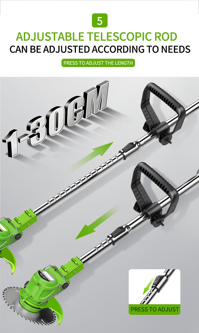 Tagliaerba a batteria al litio da 12 V, tosaerba leggero multiuso per la manutenzione di giardini e cortili, decespugliatore elettrico_voghion.com
