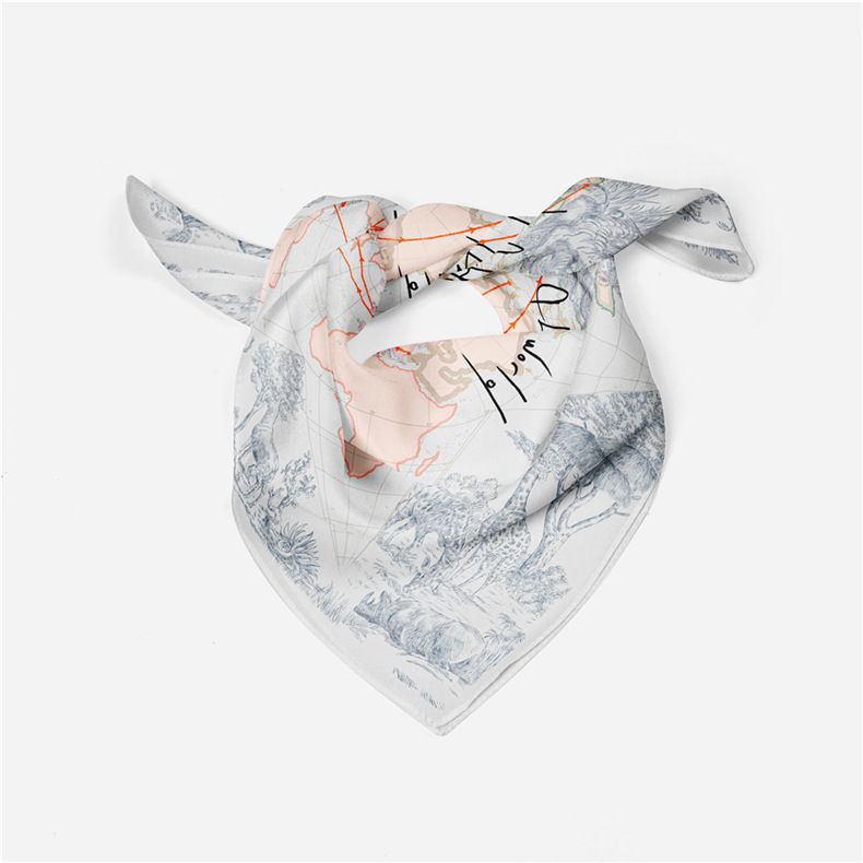 Sciarpa decorativa da donna in stile foresta, dolce, in seta, quadrata, estiva, per ufficio, aria condizionata, piccolo scialle_voghion.com