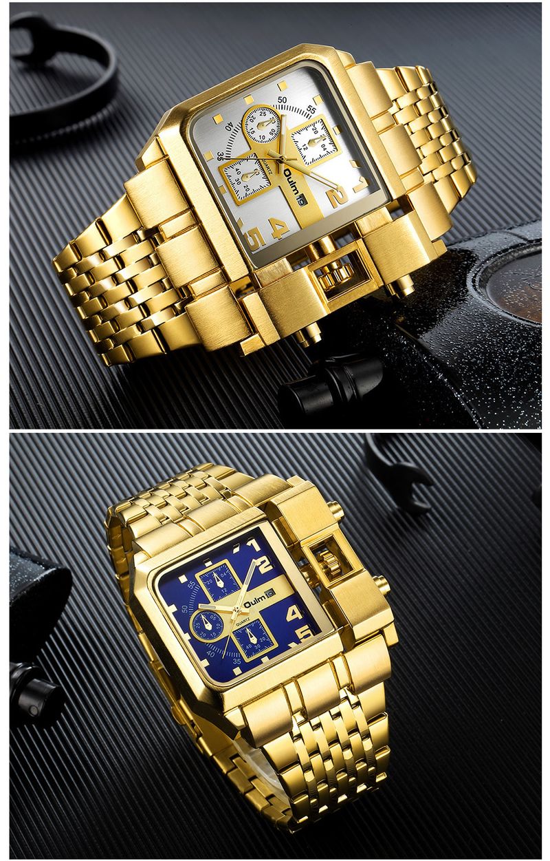 Men's Stainless Steel Quartz Watch With Large Dial, Date Display, And Casual Style Casual Style Wrist_voghion.com
