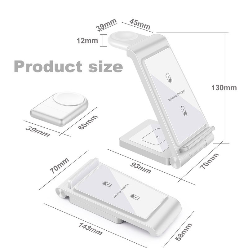50704555550<=3 FDGAO/Cross-border Wireless Charger 3-in-1 Fast Charging 15W Compatible With Samsung Phones, Watches, And Earphones_voghion.com