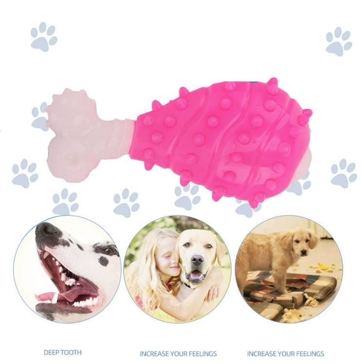 Juguetes interactivos de patas de pollo para mascotas que sonríen y mastican_voghion.com