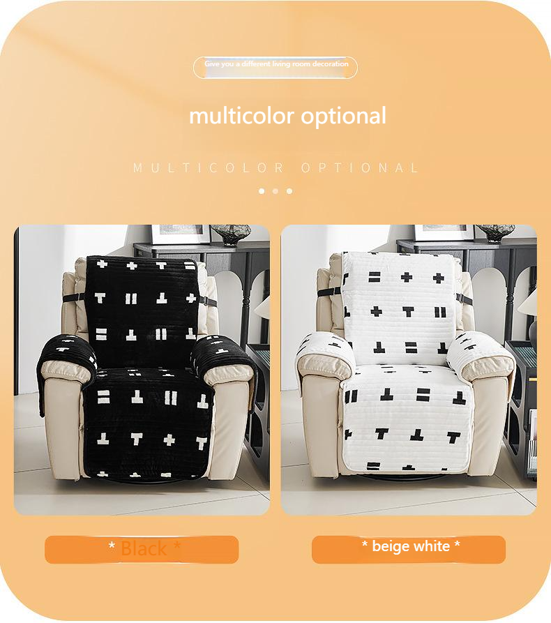 Sofa Cushions First Class Sofa Recliner Non Slip Cushion Plush Spring Autumn Winter Universal Single Seat Sofa Cover_voghion.com