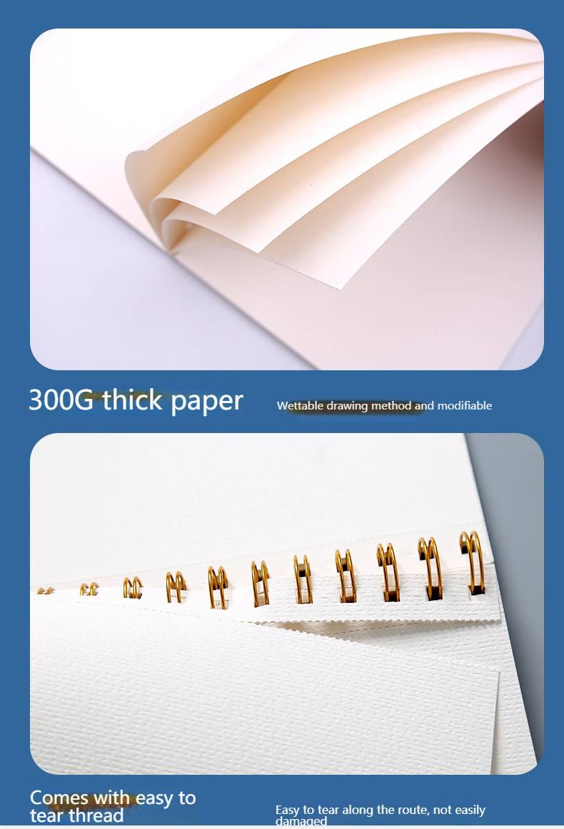 Starry Night Sketchbook A4 Thickened Blank Drawing Pad For Artists, Sketching, Pencil & Colored Pencil Art Paper_voghion.com