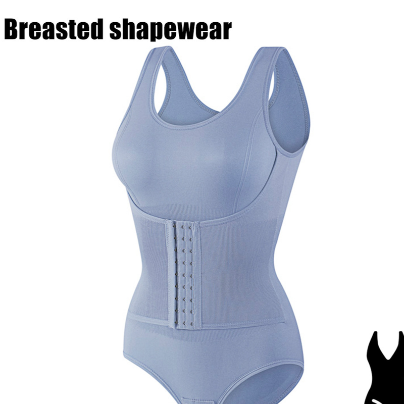 "Premium-Shapewear in Übergröße mit Haken- und Ösenverschluss – Nahtloser Bauchweg-Bodysuit für Damen, schlankmachende Ganzkörperunterstützung im Dreiecksschnitt"_voghion.com