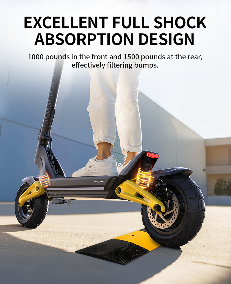 OOTD S10 10" Katlanır Elektrikli Scooter 1400W Motor 48V 20Ah Pil_voghion.com