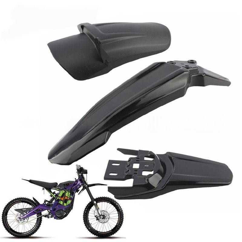 Carbon Fiber Front & Rear Fender Set For Dirt Bike - Lightweight & Durable Mudguard Kit With Chain Cover_voghion.com