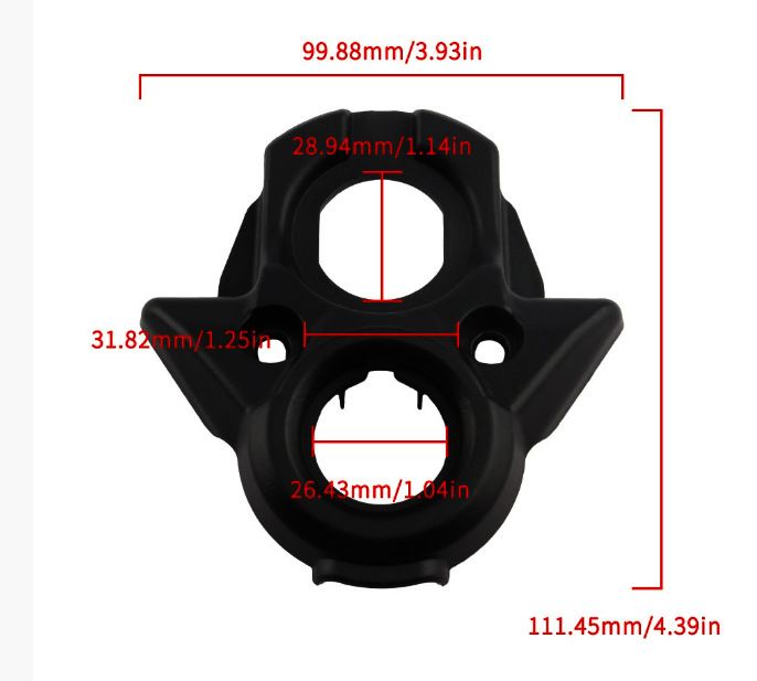 Universal Off-Road Electric Dirt Bike Center Console Cover – Durable & Customizable Motorcycle Accessory_voghion.com