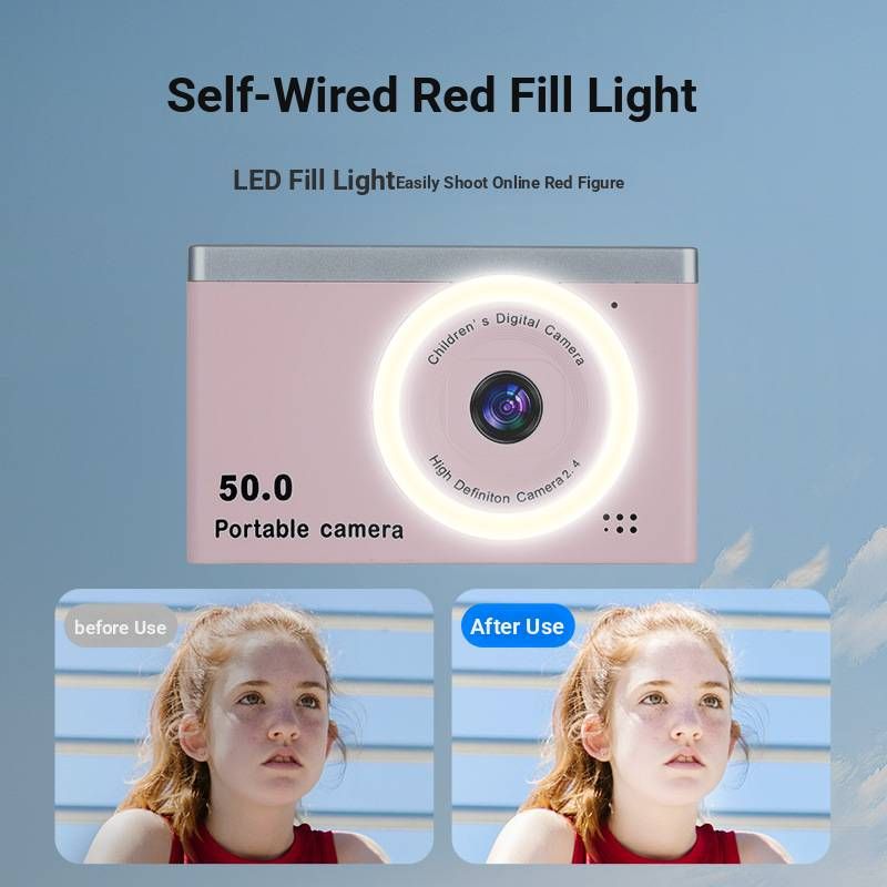 M12 Retro CCD Digitalkamera – 24MP HD Reisekamera mit 8-fach optischem Zoom, Dual-Objektiv und MP3-Player, kompakt für Studenten und Touristen_voghion.com