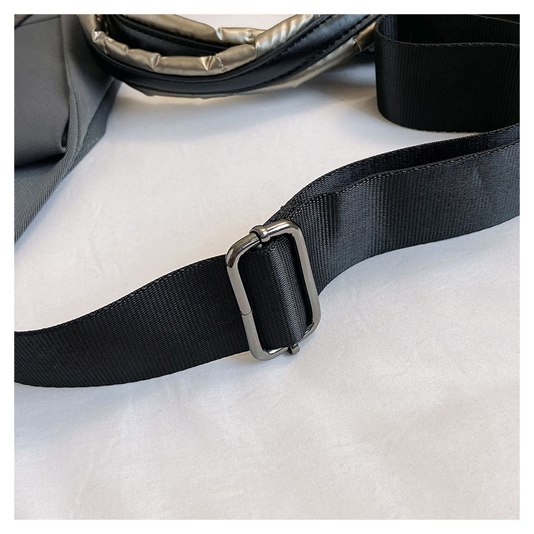 Large Capacity Bag For Women In Autumn And Winter 2023, New Fashionable And Simple Single Shoulder Crossbody Cotton Jacket Bag_voghion.com