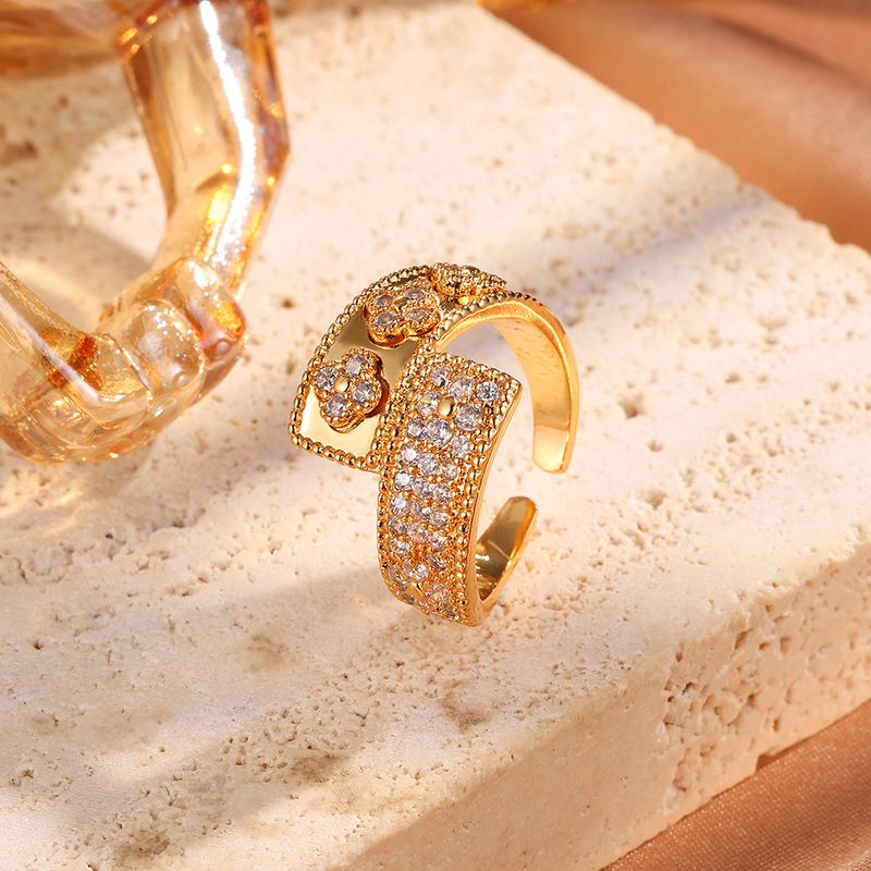 Aurora Atelier New Adjustable New Design Bracelet Gold Plated Simple Vintage Ring Women's Luxury Jewelry Accessories Gifts_voghion.com