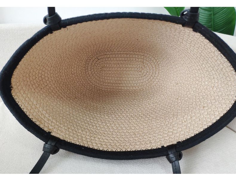 Borse da donna Nuova moda Semplice borsa in corda di cotone intrecciata Borsa di paglia fatta a mano Borsa da spiaggia per le vacanze Borsa tote di grande capacità Donna_voghion.com