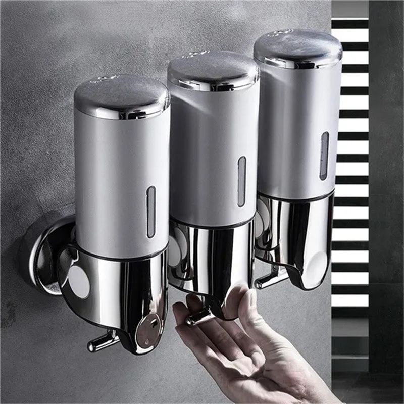 Bathroom Foam Soap Dispenser Hand Sanitizer Holder Wall Mount Soap Shampoo Head Shower Liquid Dispenser For Bathroom Accessories_voghion.com