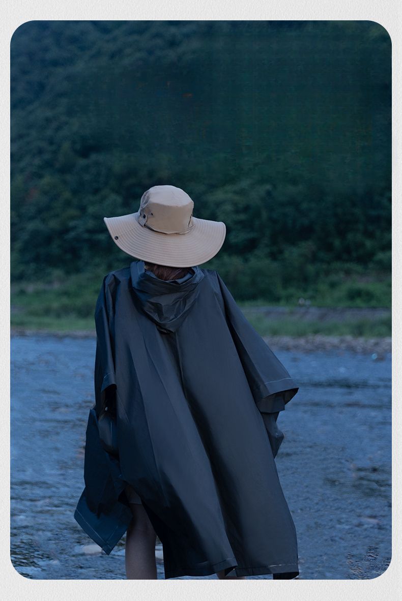 Telo impermeabile multifunzionale 3 in 1 per esterni, da viaggio, da escursionismo, da pesca e da campeggio, da uomo e da donna, poncho impermeabile._voghion.com