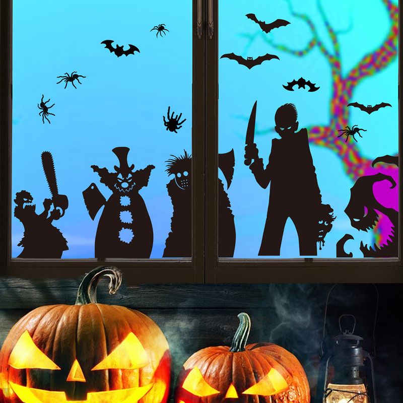 Ove horror zombie ostukeskuse aknakaunistus DJ7005 Halloweeni staatiline kleebis_voghion.com