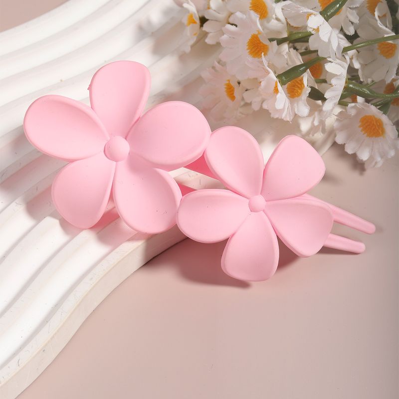 Set van 8 snoepkleurige eendenbekclips met bloemenmotief - Premium lente-/zomerhaarspelden voor schattige zijwaarts geveegde en half-opgestoken kapsels_voghion.com