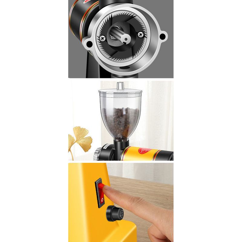 Machine à café électrique italienne à infusion manuelle, style Little Flying Eagle, à usage domestique, avec moulin à grains_voghion.com