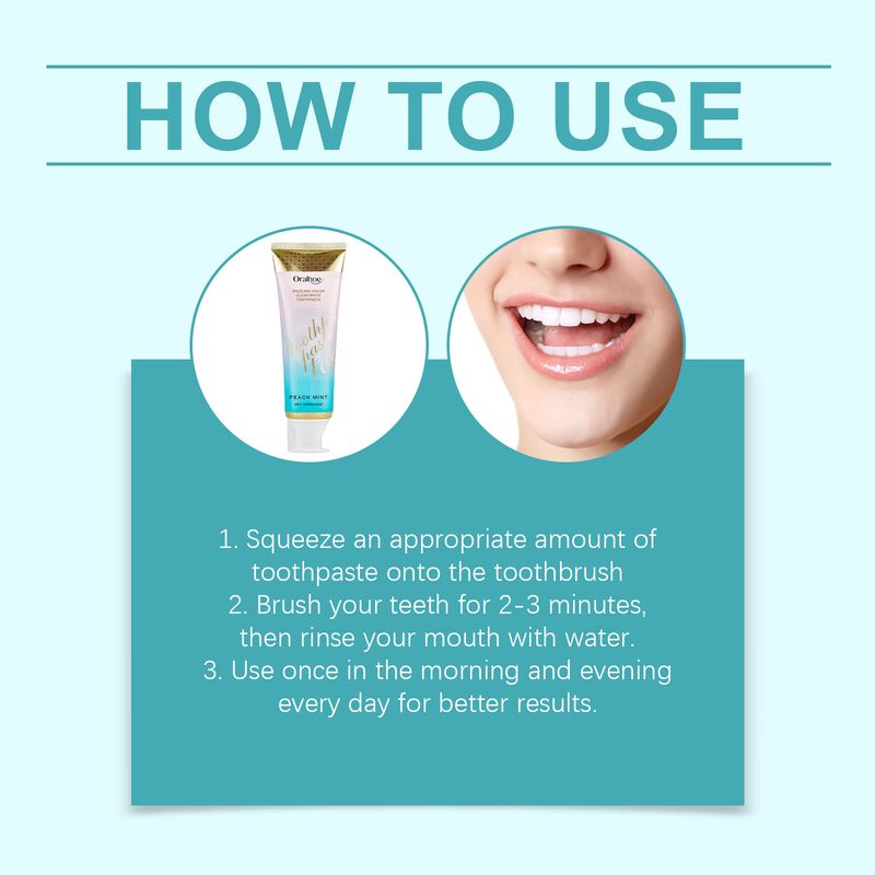 Oralhoe Zahnpasta für frischen Atem und Zahnfleisch, sanfte Reinigung, gelbe Zähne, Zahnstein, tägliche Mundpflege_voghion.com