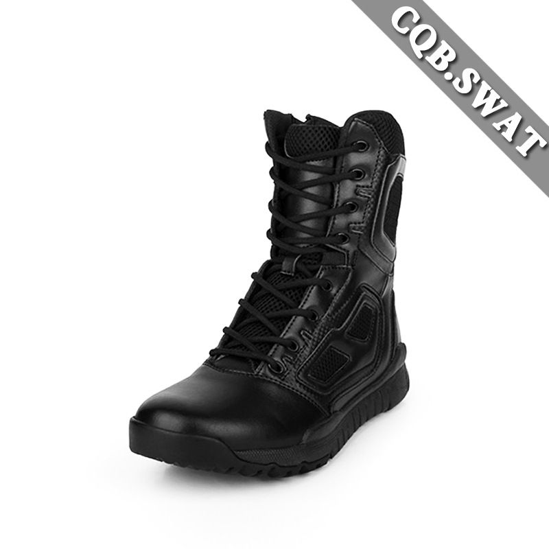 Schwarze Kampfstiefel New Elite Spider Kampfstiefel Low Top Leichte Kampfstiefel Stoßdämpfung High Top Outdoor_voghion.com