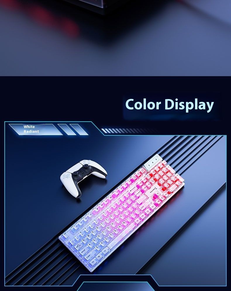Great Wall 18 Kablolu Klavye Aydınlatmalı Gerçek Robotik Kol Sensörü Lenovo HP Oyun Masaüstü Dizüstü Bilgisayarı İçin_voghion.com