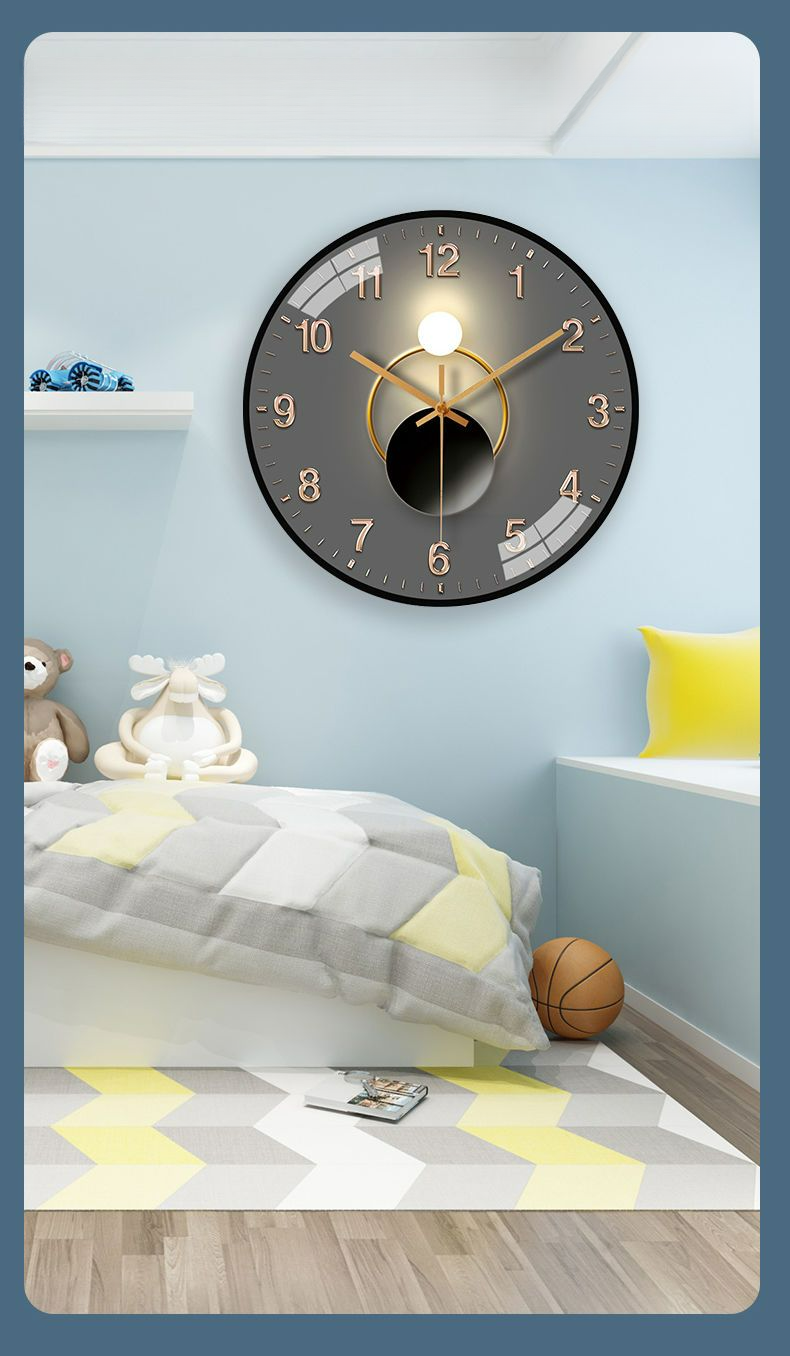 Nowy chiński styl do salonu, jadalni, zegara domowego, cichego zegara ściennego do sypialni bez wiercenia_voghion.com