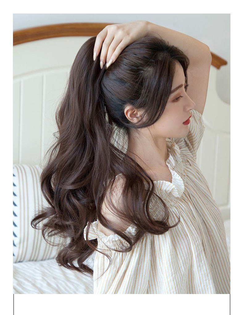 Synthetic hair Claw Curly Ponytail Wig_voghion.com