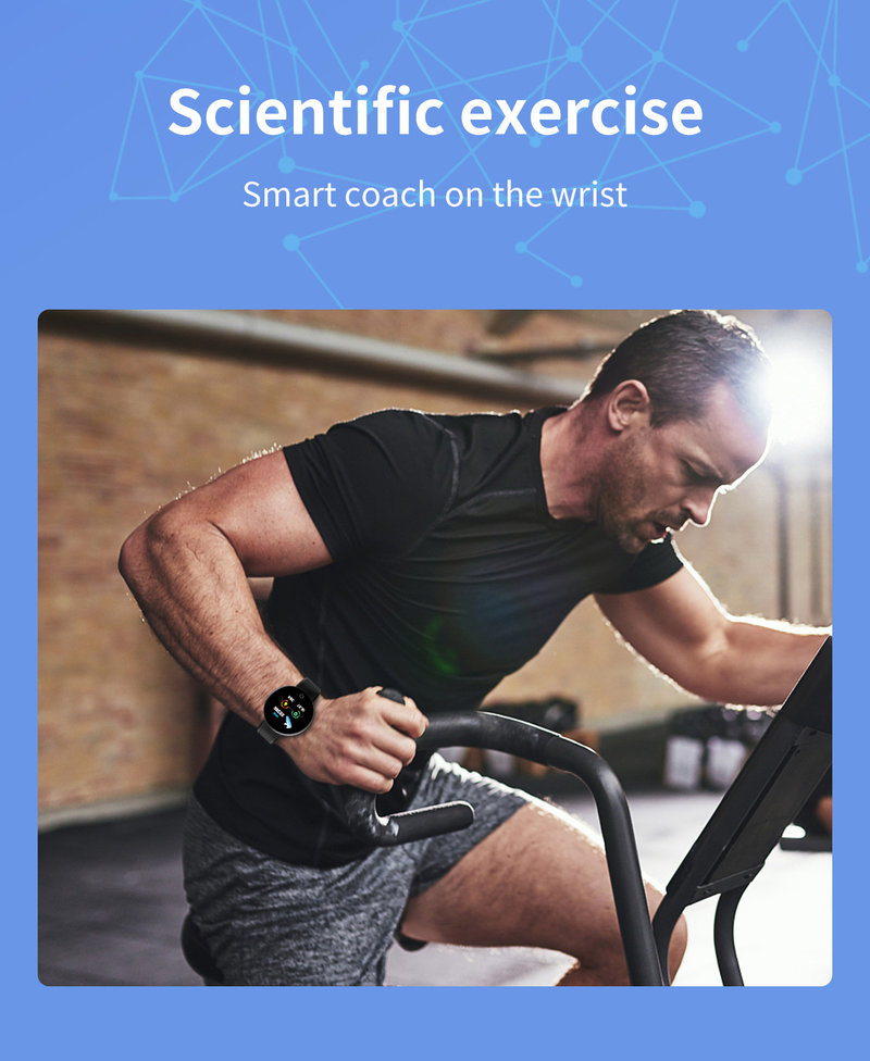 D18s Smartwatch Colore 1.44 Schermo Rotondo Frequenza Cardiaca, Pressione Sanguigna, Monitoraggio del Sonno, Movimento del Passo D18 Braccialetto Intelligente_voghion.com