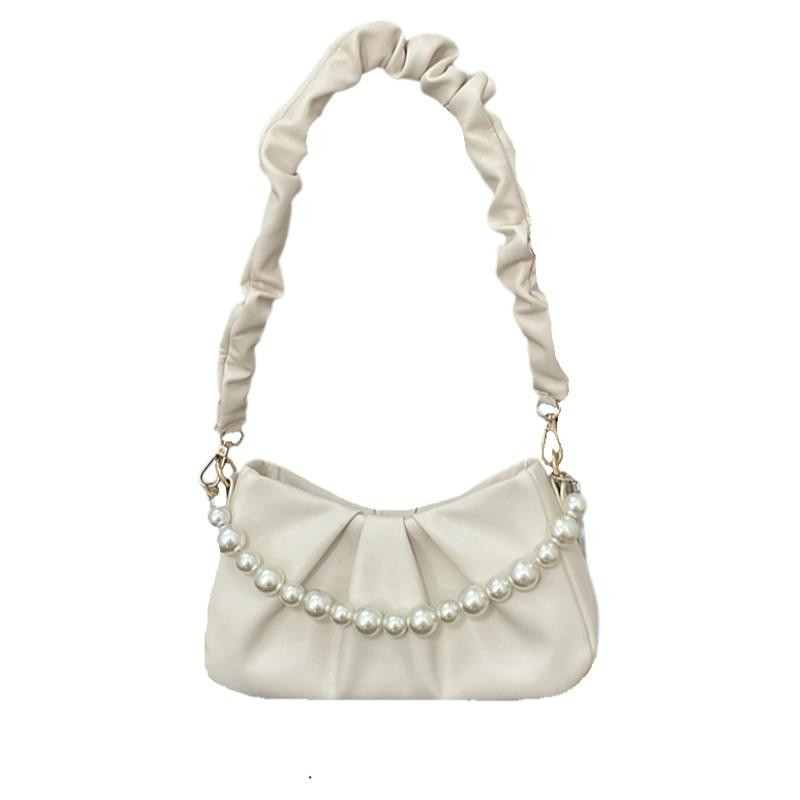 Borsa a vento dolce da donna 2023 borsa ascellare di fascia alta estiva borsa a tracolla pieghevole in tinta unita borsa a tracolla da donna_voghion.com