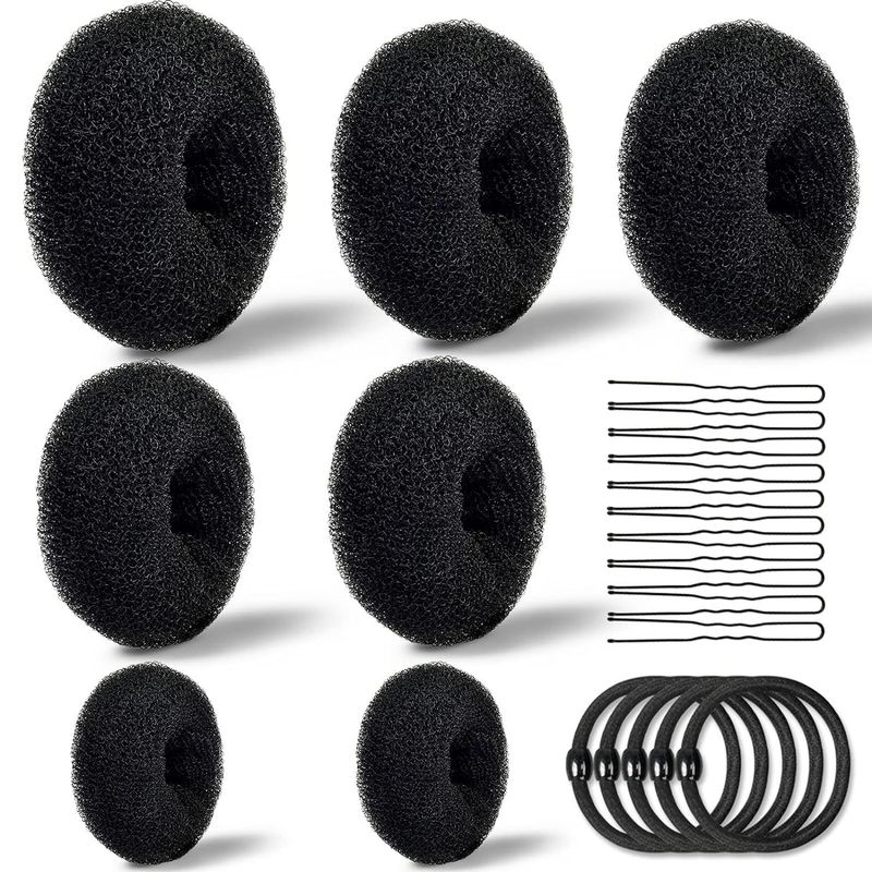 Set di strumenti per intrecciare i capelli con chignon, accessori per capelli, strumenti per intrecciare i capelli a forma di bocciolo di ciambella_voghion.com
