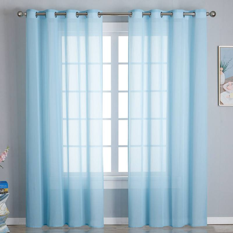 Dreamy Vertical Sheer Blinds - Light Filtering Translucent Window Curtains (Sunlight Diffusing Privacy Protection Soft Linen Texture 90 Inch Length)_voghion.com