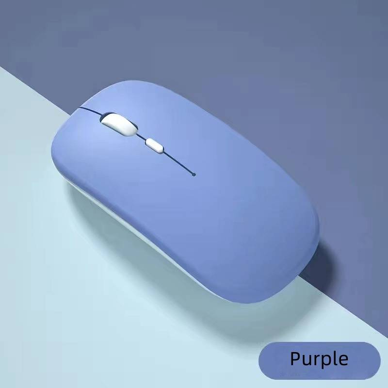 Mouse wireless Bluetooth silenzioso ricaricabile ergonomico per laptop tablet PC MacBook iPad iPhone doppia modalità 1600 DPI 4 pulsanti regolabile retroilluminato RGB_voghion.com