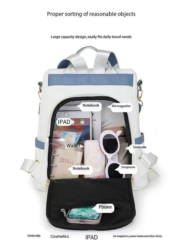 Backpack Style Style Men Women Backpacks School Bag Back Pack Bag Multiple Pockets Large Capacity Bag Designer Backpack_voghion.com