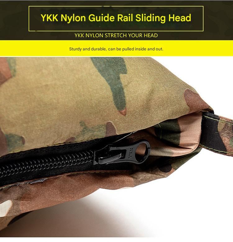 Upgrade Down Sleeping Bag - Sacco a pelo mimetico ultraleggero per esterni con accesso manuale e design collegabile per 4 stagioni_voghion.com