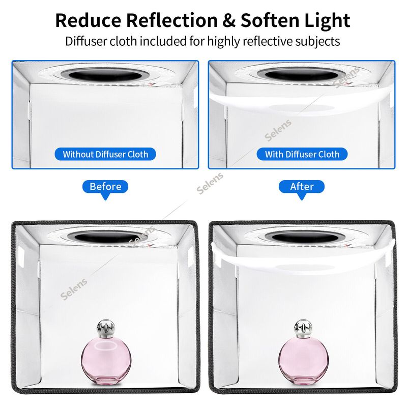 25/40 cm PULUZ Tragbare LED Foto Licht Box Zelt Cube Studio Fotografie_voghion.com