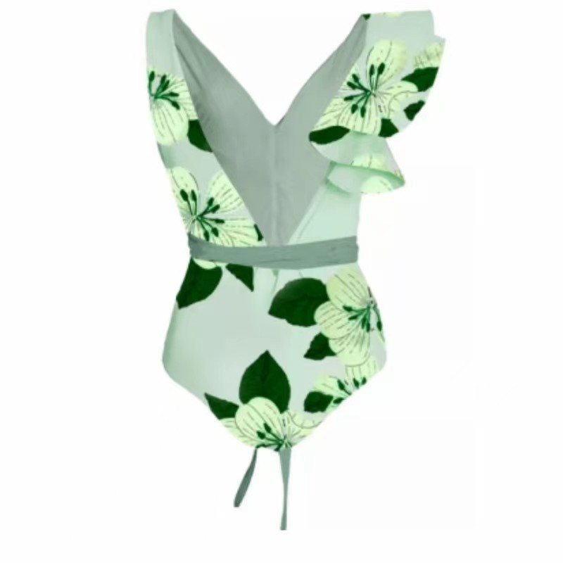 Roupas femininas personalizadas com estampas multicoloridas, calças e saias que cobrem o quadril, trajes de banho de comércio exterior europeu e americano_voghion.com