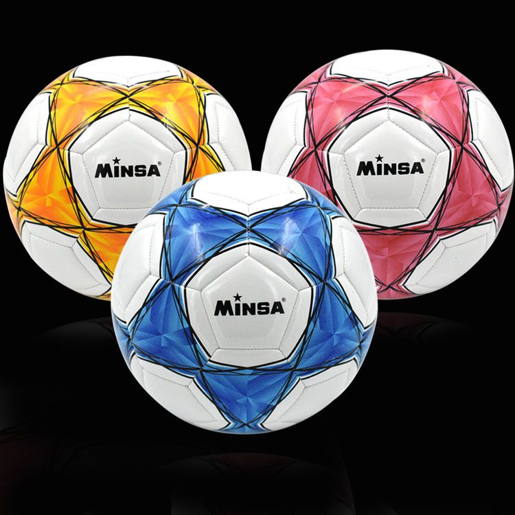 Balón cosido a máquina estándar n.º 5 para adultos y jóvenes, de Minsa, para uso en interiores y exteriores, de PU a prueba de explosiones y resistente al desgaste._voghion.com