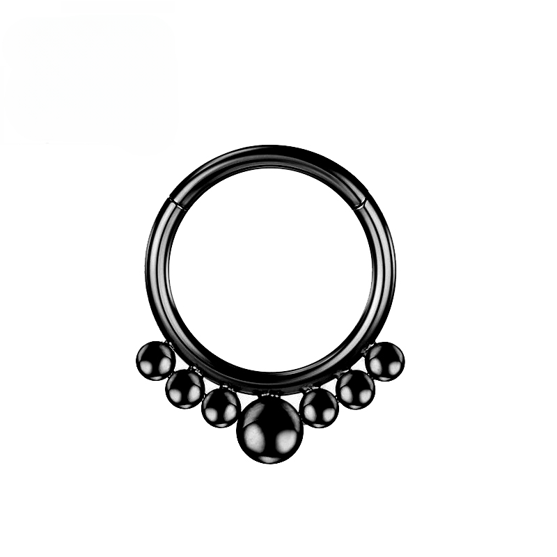 F136 Titanium Piercing Oorbellen Tragus Hoop Septum Neusring Zirkoon 16G Helix Kraakbeen Clicker Scharnierend segment Labret Lichaamssieraden groothandel_voghion.com